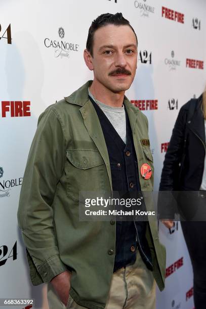 Actor Enzo Cilenti attends The Los Angeles Premiere Of "Free Fire" Presented By Casa Noble Tequila on April 13, 2017 in Los Angeles, California.