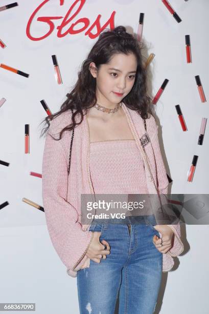 Cellist Nana Ou-yang attends the commercial event of Chanel Coco Cafe on April 13, 2017 in Shanghai, China.