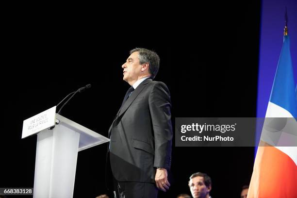 François Fillon, former Prime Minister under Sarkozy's presidency was in Toulouse at the Zenith to hold one of its last meeting before the 1st round...