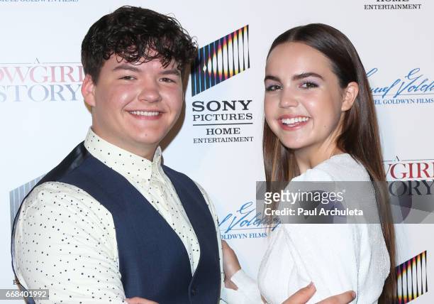 Actors Aedin Mincks and Bailee Madison attend the premiere of "A Cowgirl's Story" at Pacific Theatres at The Grove on April 13, 2017 in Los Angeles,...
