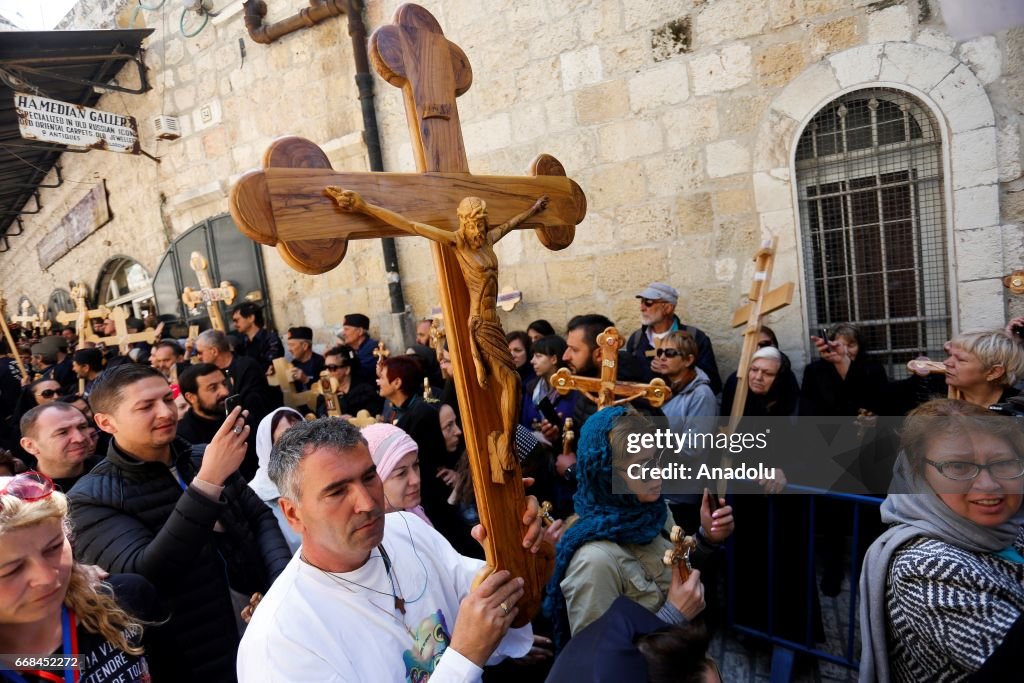 Good Friday procession in Jerusalem