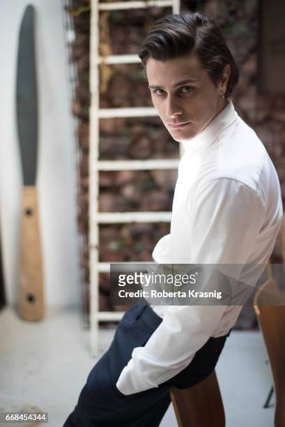 Actor Andrea Arcangeli is photographed for Self Assignment on March 09,2017 in Rome, Italy.