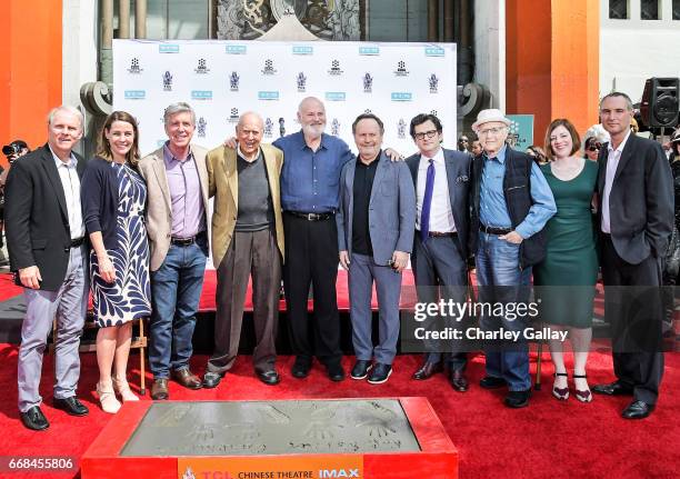 President of Turner Network Sales Coleman Breland, general manager of TCM Jennifer Dorian, tv personality Tom Bergeron, honorees Carl Reiner and Rob...