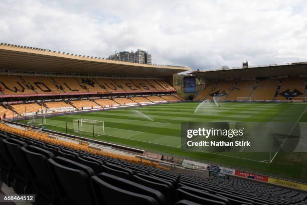 General view of Molineux Stadium before the Sky Bet Championship match between Wolverhampton Wanderers and Brighton & Hove Albion on April 14, 2017...