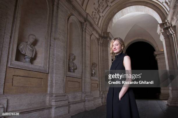 April 05: Actress Alba Rohrwacher is photographed for Self Assignment on April 05, 2017 in Rome, Italy.