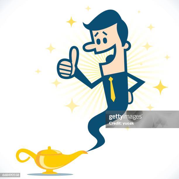 business assistant - genie stock illustrations