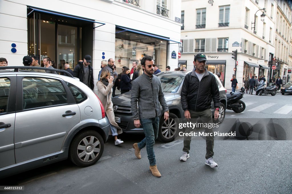 Celebrity Sightings In Paris -  April 14, 2017