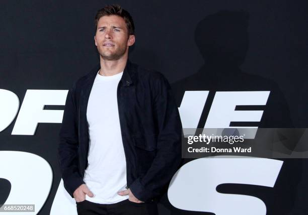 Scott Eastwood attends "The Fate of The Furious" New York Premiere at Radio City Music Hall on April 8, 2017 in New York City.