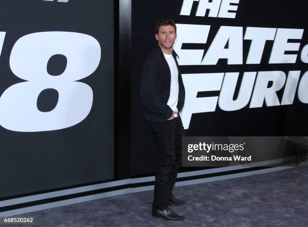 Scott Eastwood attends "The Fate of The Furious" New York Premiere at Radio City Music Hall on April 8, 2017 in New York City.