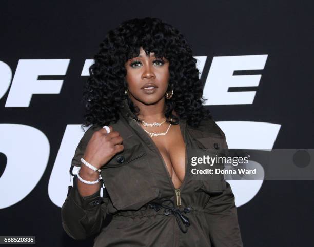 Remy Ma attends "The Fate of The Furious" New York Premiere at Radio City Music Hall on April 8, 2017 in New York City.