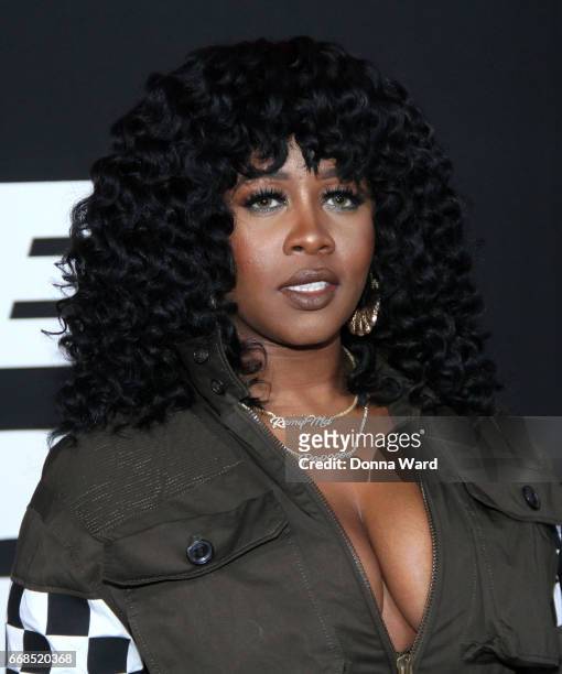 Remy Ma attends "The Fate of The Furious" New York Premiere at Radio City Music Hall on April 8, 2017 in New York City.