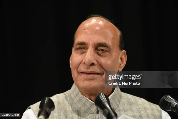 Mr. Rajnath Singh Indian Union Minister of Home Affairs and Indian ruling political party Bharatiya Janata Party senior leader at Meet the press...