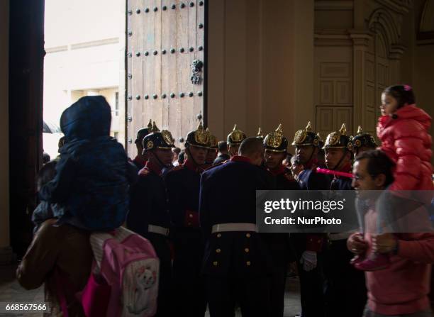 Pilgrimages and processions are still an essential part of Holy Week in Bogota, Colombia, on 14 April, 2017. Commercial exploits of the Catholic...