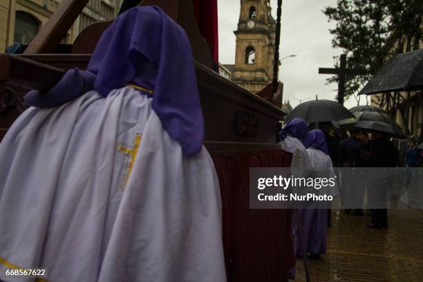 Pilgrimages and processions are still an essential part of Holy Week in Bogota, Colombia, on 14 April, 2017. Commercial exploits of the Catholic...