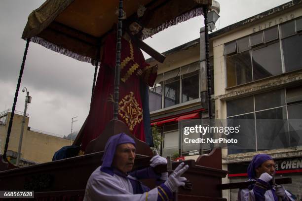 Pilgrimages and processions are still an essential part of Holy Week in Bogota, Colombia, on 14 April, 2017. Commercial exploits of the Catholic...