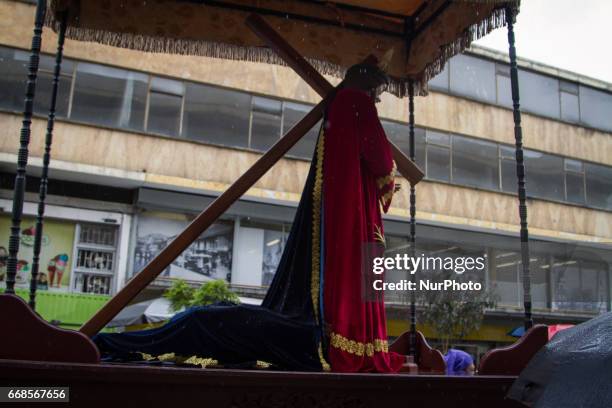 Pilgrimages and processions are still an essential part of Holy Week in Bogota, Colombia, on 14 April, 2017. Commercial exploits of the Catholic...