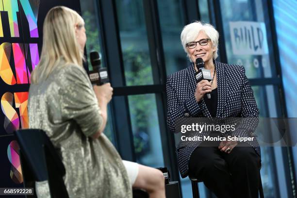 Actress Betty Buckley attends Build Series Presents Betty Buckley Discussing "Story Songs" at Build Studio on April 14, 2017 in New York City.