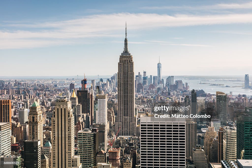 Empire State building and skyline, New York, USA