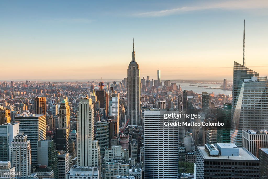 Empire State building and skyline, New York, USA