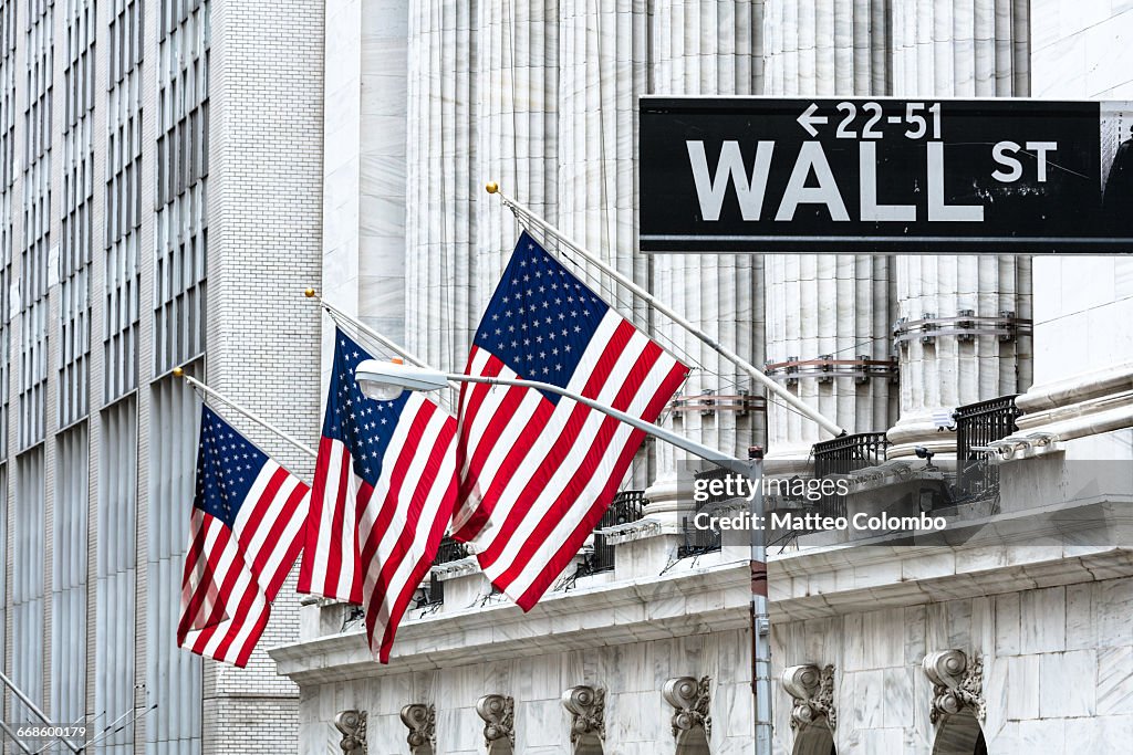 New York Stock Exchange, Wall st, New York, USA