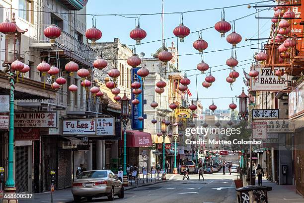 chinatown, san francisco, california, usa - chinatown san francisco stock pictures, royalty-free photos & images