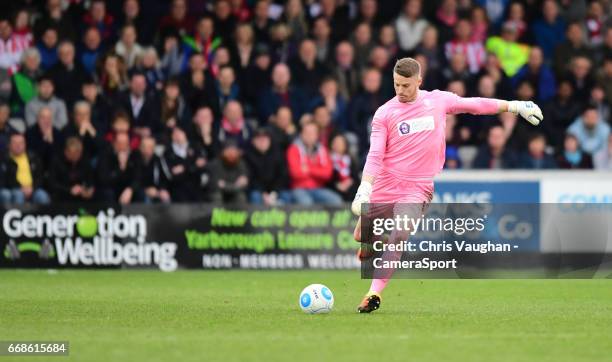 Lincoln City's Paul Farman during the Vanarama National League match between Lincoln City and Torquay United at Sincil Bank Stadium on April 14, 2017...