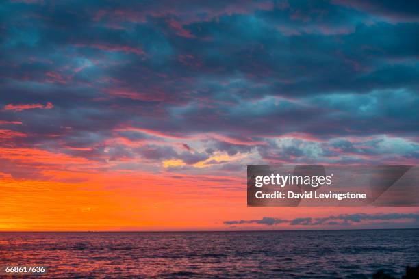 sunset on north beach, perth, western australia - david levingstone stock pictures, royalty-free photos & images