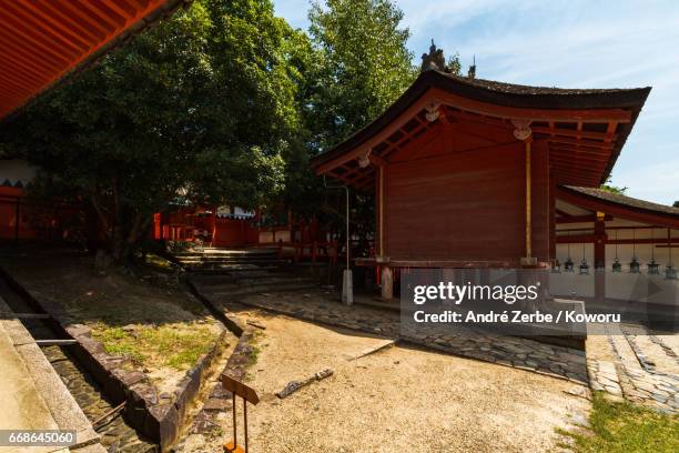 area around famous kasuga taisha, shrine, in japan during summer - schrein ストックフォトと画像