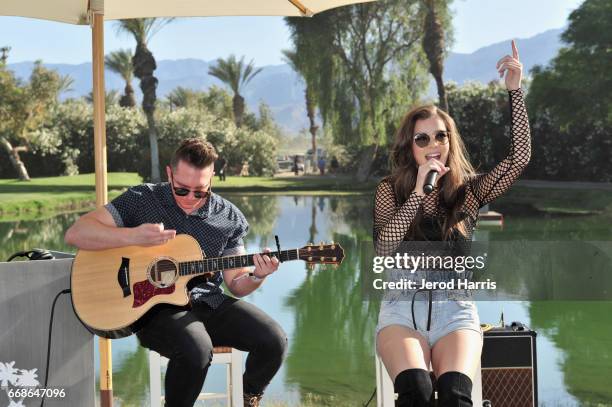 Singer/actress Hailee Steinfeld performs during The Hyde Away, hosted by Republic Records & SBE, presented by Hudson and bareMinerals during...