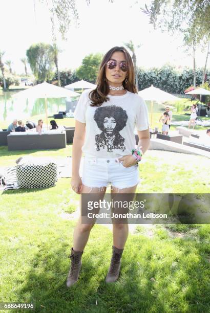 Model Sophie Simmons attends The Hyde Away, hosted by Republic Records & SBE, presented by Hudson and bareMinerals during Coachella on April 14, 2017...
