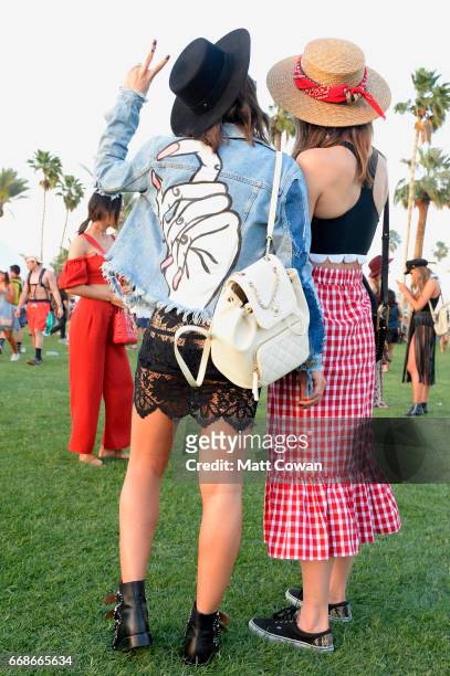 Festivalgoers attend day 1 of the 2017 Coachella Valley Music & Arts Festival Weekend 1 at the Empire Polo Club on April 14, 2017 in Indio,...