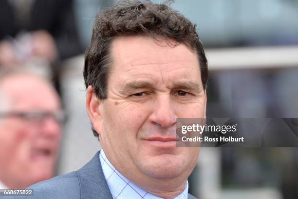 Clinton McDonald after winning Bert Bryant Handicap at Caulfield Racecourse on April 15, 2017 in Caulfield, Australia.