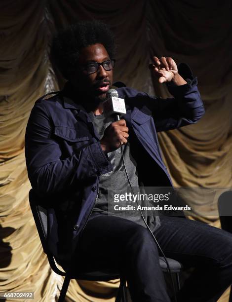 Comedian and talk show host W. Kamau Bell attends the Film Independent at LACMA special screening and Q&A of "United Shades Of America" at the Bing...