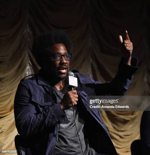 Comedian and talk show host W. Kamau Bell attends the Film Independent at LACMA special screening and Q&A of "United Shades Of America" at the Bing...