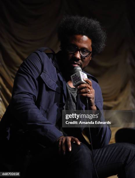 Comedian and talk show host W. Kamau Bell attends the Film Independent at LACMA special screening and Q&A of "United Shades Of America" at the Bing...