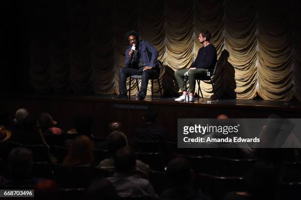 Comedian and talk show host W. Kamau Bell and Film Independent Senior Event Producer Will Slocombe attend the Film Independent at LACMA special...