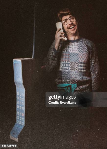 グラマー ショットでレトロな男 - 1990年 ストックフォトと画像