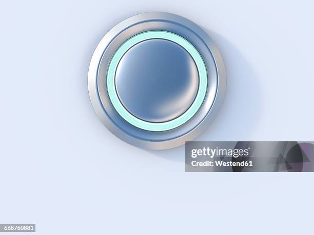 silver colored push button - schalter stock-grafiken, -clipart, -cartoons und -symbole