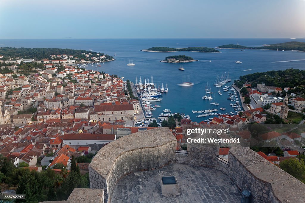 Croatia, Hvar Island, Hvar and harbour