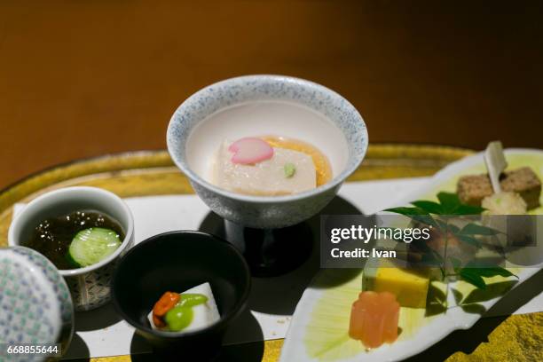 japanese appetizer, kaiseki cuisine - 料亭 ストックフォトと画像