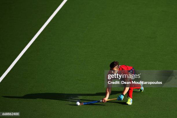 Gonzalo Peillat of Mannheimer HC in action during the Euro Hockey League KO16 match between Mannheimer HC and Club Egara at held at HC Oranje-Rood on...