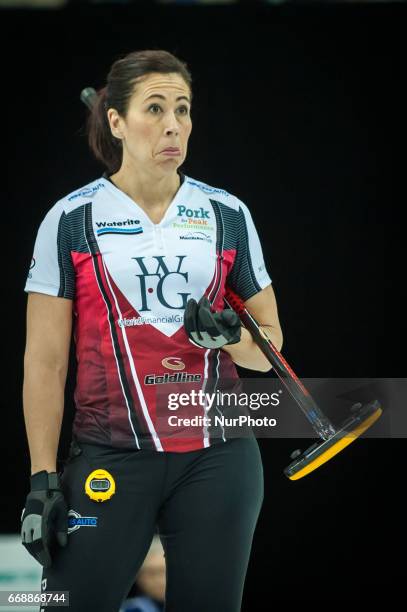 Jill Officer on the ice during 2017 WetJet Players Championship which takes place in Ryerson's Mattamy Athletic Centre, in Toronto, Ontario, Canada...