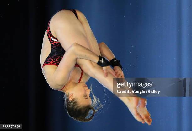 Laura Marino of France competes in the Women's 10m Final during Day Four of the 2017 Canada Cup/FINA Diving Grand Prix at Centre Sportif de Gatineau...