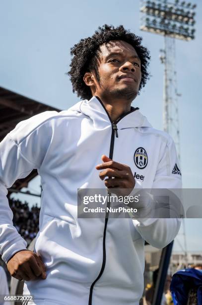 Cuadrado Juan during the Italian Serie A football match Pescara vs Juventus on April 15 in Pescara, Italy.