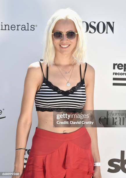 Singer Dagny Norvoll Sandvik attends The Hyde Away, hosted by Republic Records & SBE, presented by Hudson and bareMinerals during Coachella on April...