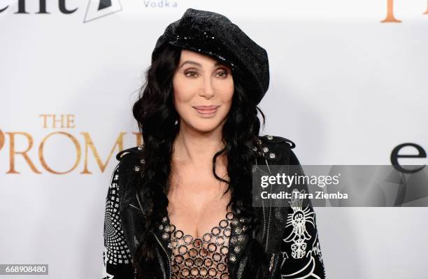 Cher arrives to the Los Angeles premiere of 'The Promise' at TCL Chinese Theatre on April 12, 2017 in Hollywood, California.