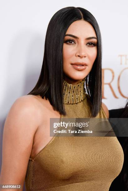 Kim Kardashian arrives to the Los Angeles premiere of 'The Promise' at TCL Chinese Theatre on April 12, 2017 in Hollywood, California.