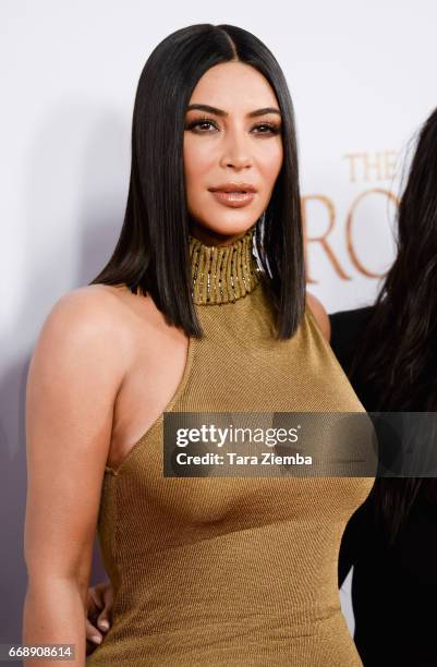 Kim Kardashian arrives to the Los Angeles premiere of 'The Promise' at TCL Chinese Theatre on April 12, 2017 in Hollywood, California.