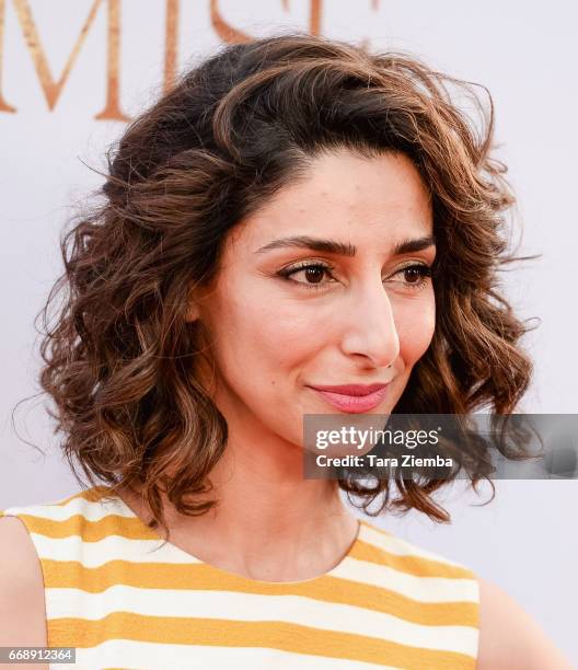 Necar Zadegan arrives to the Los Angeles premiere of 'The Promise' at TCL Chinese Theatre on April 12, 2017 in Hollywood, California.