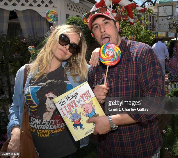 Jenny Mollen and Jason Biggs attend The Grove Hosts Golden Ticket to Imagination with Milk+Bookies at The Grove on April 15, 2017 in Los Angeles,...